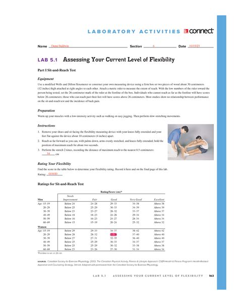  Assessing Your Current Flexibility Level 