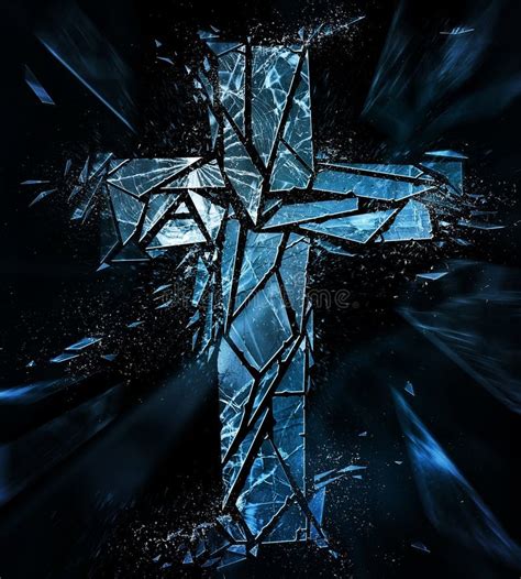 A Glimpse into the Intricate Symbolism of a Shattered Cross