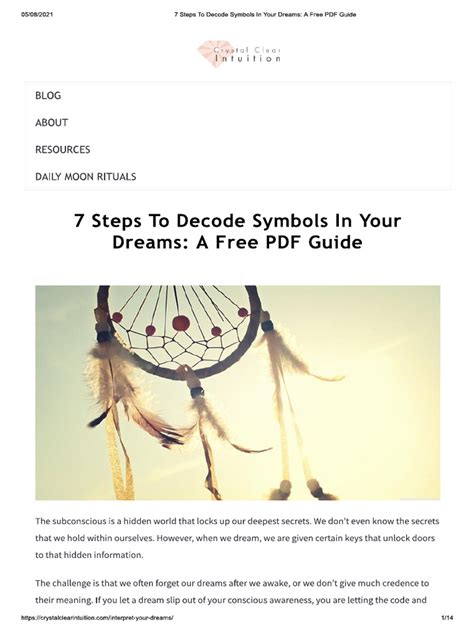 A Guide to Decoding the Symbols in Your Dreams