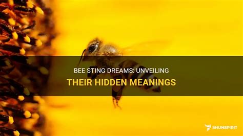 Alternative Meanings of a Bee Sting in Dreams