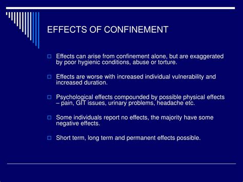 Analyzing the Sensation of Confinement