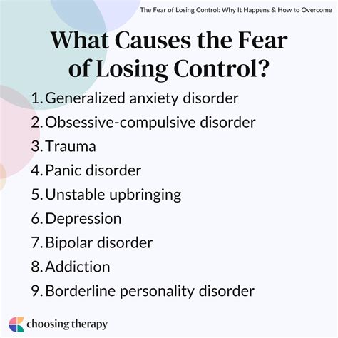 Analyzing the Subconscious Fear of Losing Control