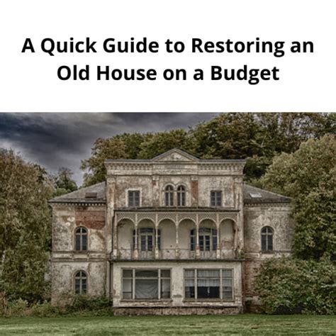 Budgeting Guide: Managing Expenses for Restoring Your Vintage Home