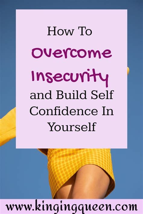 Building Self-Confidence and Overcoming Insecurities