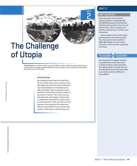 Challenges and Criticisms to the Ideal Utopia