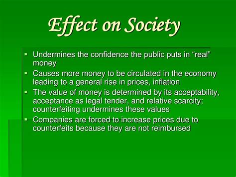 Counterfeit Currency and Its Impact on Society