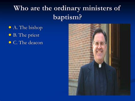 Deciphering the Role of the Priest or Minister in Baptism Dreams