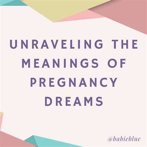 Decoding Dreams: Unveiling the Secrets Behind Pregnancy Test Symbols