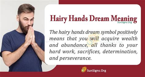 Decoding Dreams of Hairy Palms: Interpretations