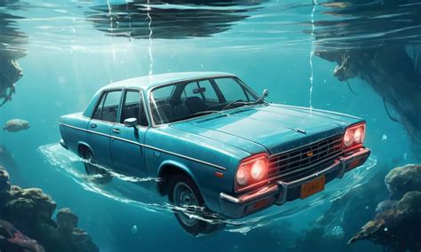 Decoding the Intriguing Symbolism of a Vehicle Submerged in Aquatic Depths