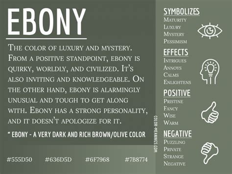 Decoding the Symbolism: Understanding the Significance of the Color Ebony