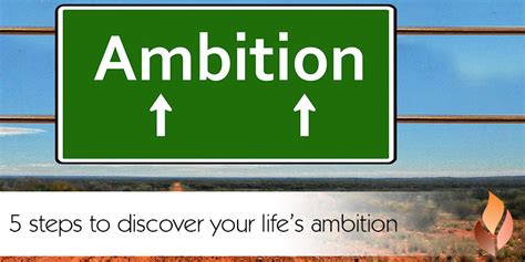 Discovering and Establishing Your Ambitions