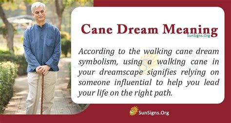 Dreaming of a Cane: Decoding the Personal Symbolism