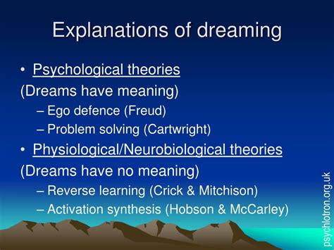 Dreaming of a Ebony Seal: Potential Explanations and Psychological Study