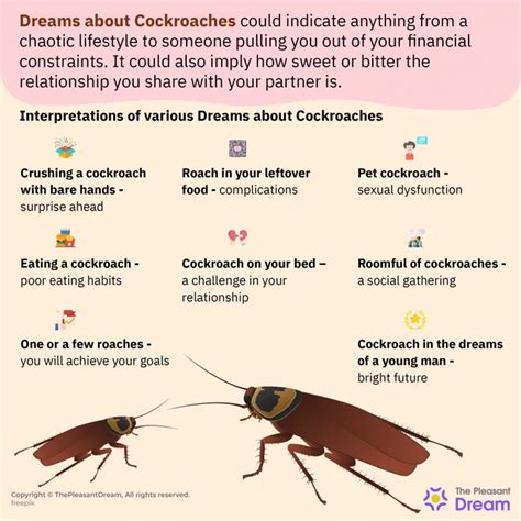 Dreaming of cockroaches in various settings