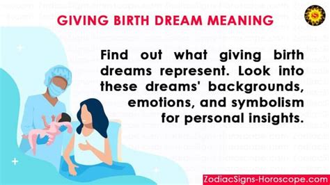 Dreams of Giving Birth: Deciphering the Symbolism and Significance