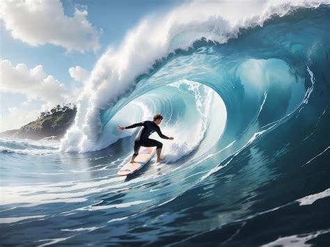 Embark on an Exciting Journey into the Adrenaline-Fueled Realm of Massive Wave Surfing