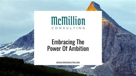 Embracing the Power of Ambition