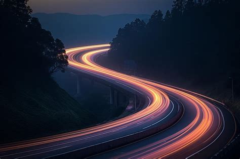 Embracing the Serenity of Nocturnal Highways