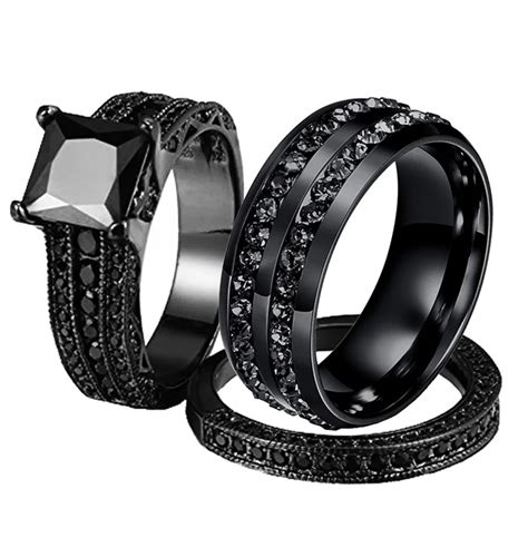 Empowering and Sophisticated: The Allure of Black Wedding Rings for Women