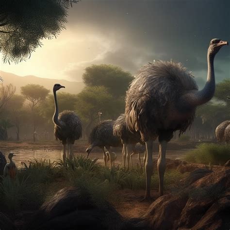 Evolutionary Adaptations of Ostriches and Their Aerial Capabilities