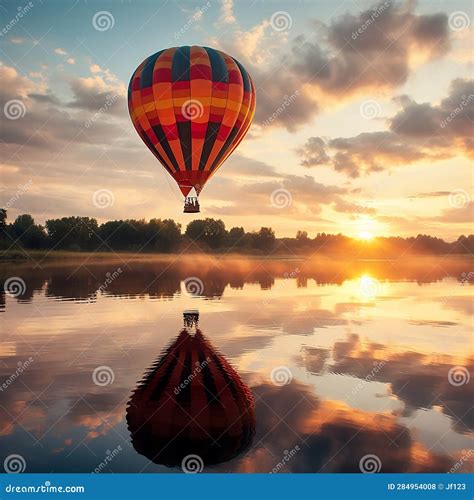 Experience the Serenity of Hot Air Ballooning across the Aquatic Landscape