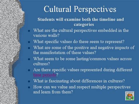 Exploring Cultural and Historical Perspectives