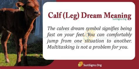 Exploring the Emotional Impact of Dreaming about Lifeless Calves