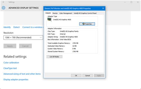 Exploring the Graphics and Display Specifications