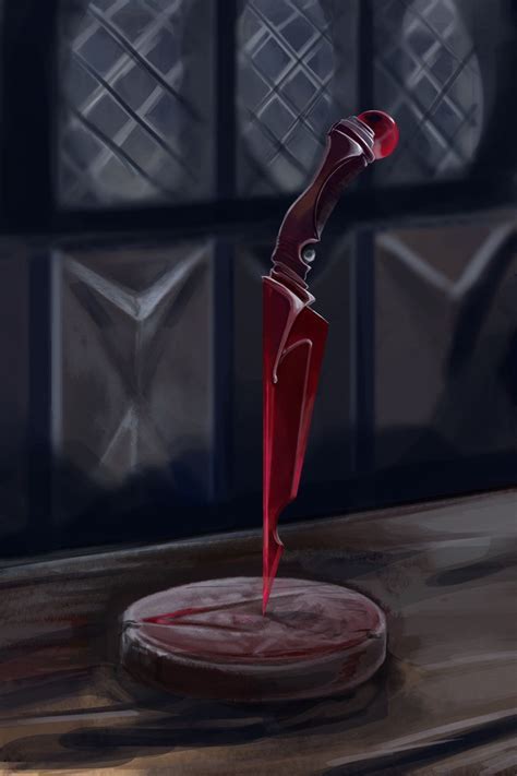 Exploring the Psychological Significance of a Vision Featuring a Dagger Stained with Crimson