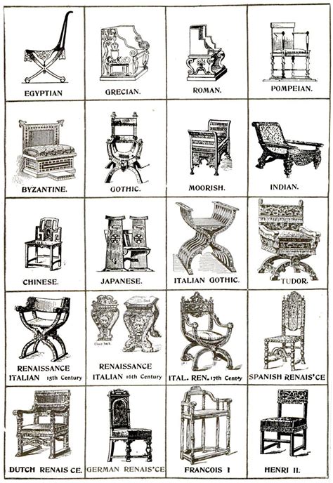 Exploring various styles of ancient seating furniture