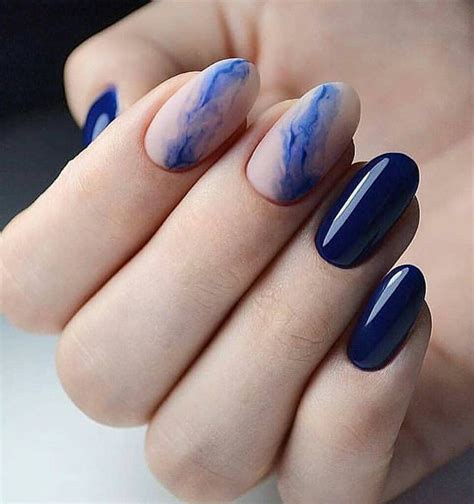 Express Yourself with Stunning Blue Nail Art for Short Nails