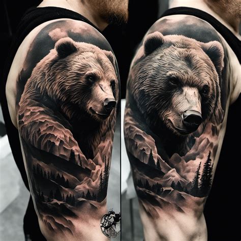 Fierce and Powerful: Bear Tattoos for Strength and Protection