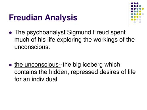 Freudian Analysis: Hidden Desires and Sexual Implications