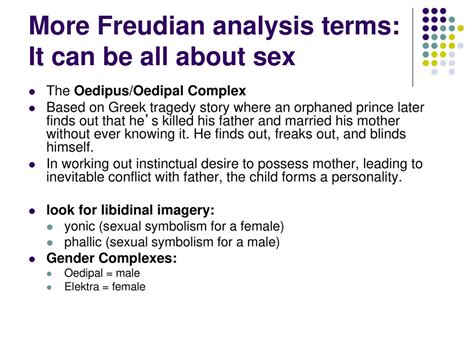 Freudian Analysis: Symbolic Representation of Oedipal Conflict