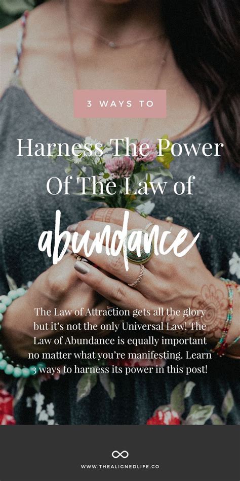 Harnessing the Power of the Law of Attraction to Manifest Abundance