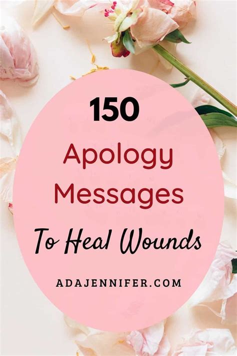 Healing Wounds: Apology and Forgiveness