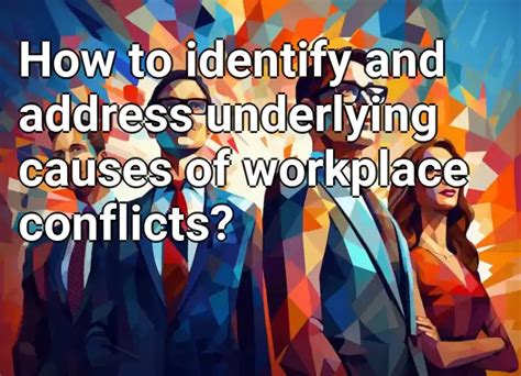 Identifying the Underlying Factors of Workplace Conflicts