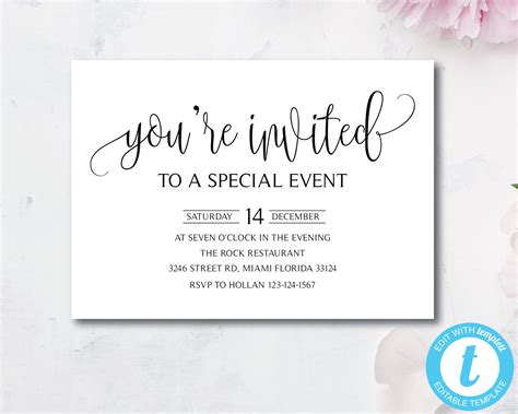 Invite That Special Someone to Accompany You