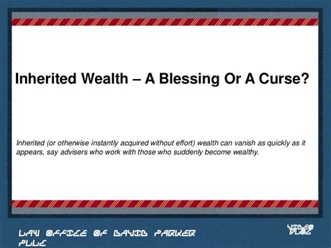 Is inherited wealth a blessing or a burden? Examining the repercussions