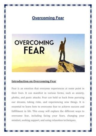 Letting Go of Fear: Overcoming the Risks of Pursuing Fresh Opportunities