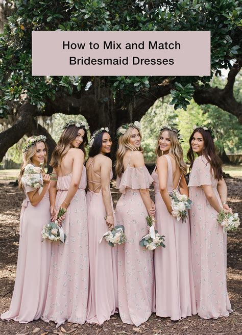 Mixing and Matching Attire for the Bridal Party: Curating an Exceptional and Personalized Look