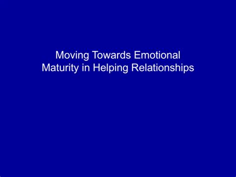 Moving Towards Healing and Emotional Resolution: