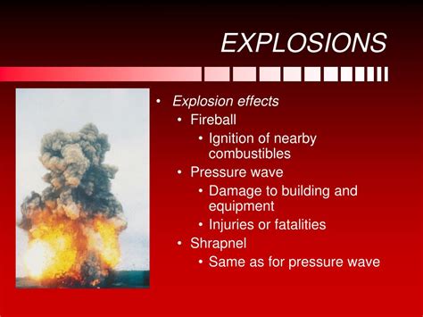 Recognizing Common Causes of Explosions