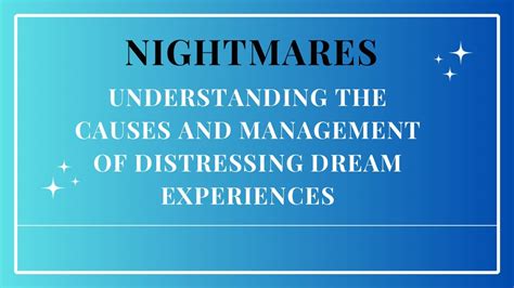 Seeking Professional Guidance for Managing Distressing Dream Experiences