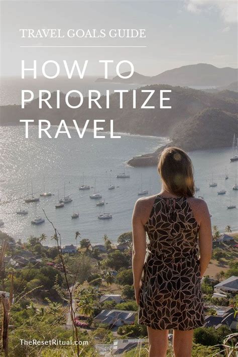 Set Your Travel Goals and Prioritize