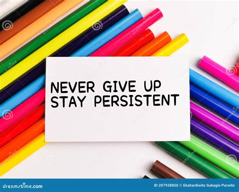 Stay Persistent and Never Give Up on Your Aspiration