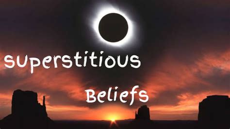 Superstitious Beliefs: Omens and Grimy Reflective Surfaces