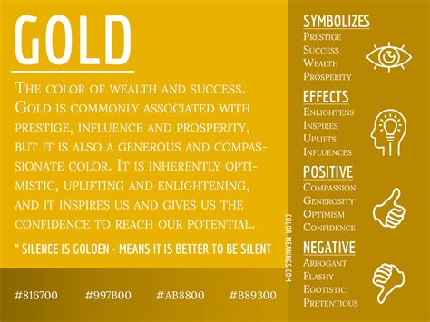 Symbolic Meanings of Gold