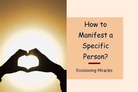 The Amazing Potential of Manifesting: Envisioning a Specific Location